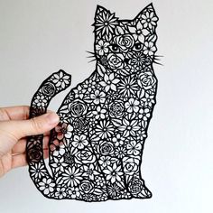 طرح گربه با قلم سه بعدی
