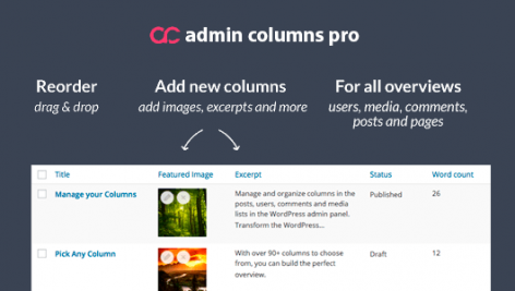 افزونه Admin Columns Pro نسخه ۵.۱.۶
