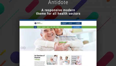 قالب پزشکی وردپرس antidote health medical