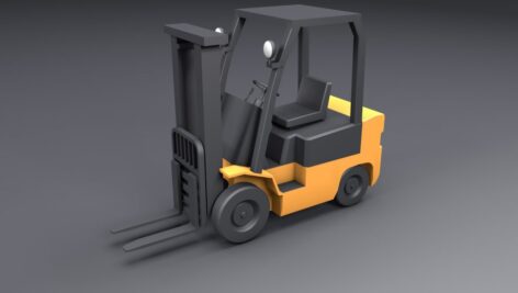 مدل سه بعدی لیفتراک – Forklift