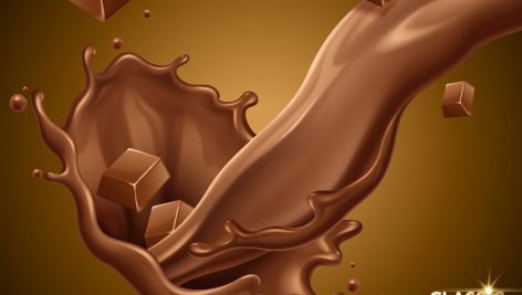 وکتور تبلیغ شکلات | بنر تبلیغاتی شکلات