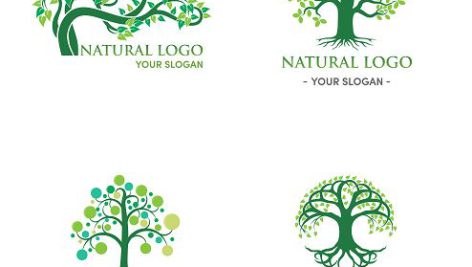 وکتور لوگوی درخت | Tree logo vector