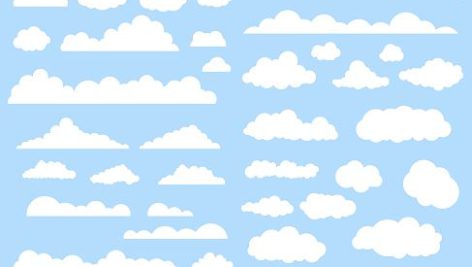 وکتور طرح ابر | Cloud vector
