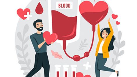 دانلود وکتور تصویر مفهومی اهدای خون
