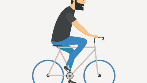 وکتور مرد دوچرخه سوار | وکتور دوچرخه