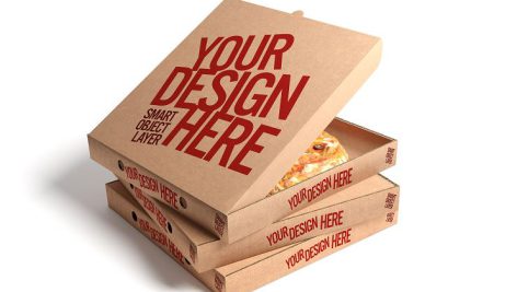 موکاپ جعبه پیتزا | Pizza box mockup