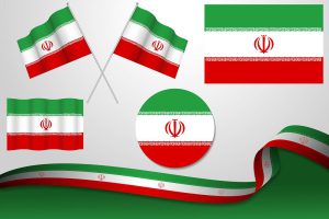وکتور مجموعه پرچم ایران 
