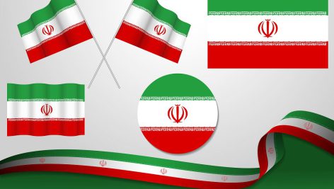 دانلود وکتور مجموعه پرچم ایران با فرمت EPS
