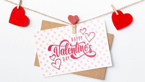 طرح لایه باز روز ولنتاین مبارک طرح کارت پستال | PSD