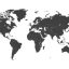 وکتور نقشه جهان به تفکیک کشور ها